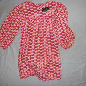 🌟 oobi girls size 2 /  3  casual dress pretty red fish print